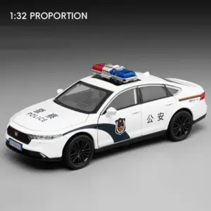 1:32 Scale Honda Police Car Model with Lights 16 S5e8439b0a2e84fbeaeffe0d2373dc541B