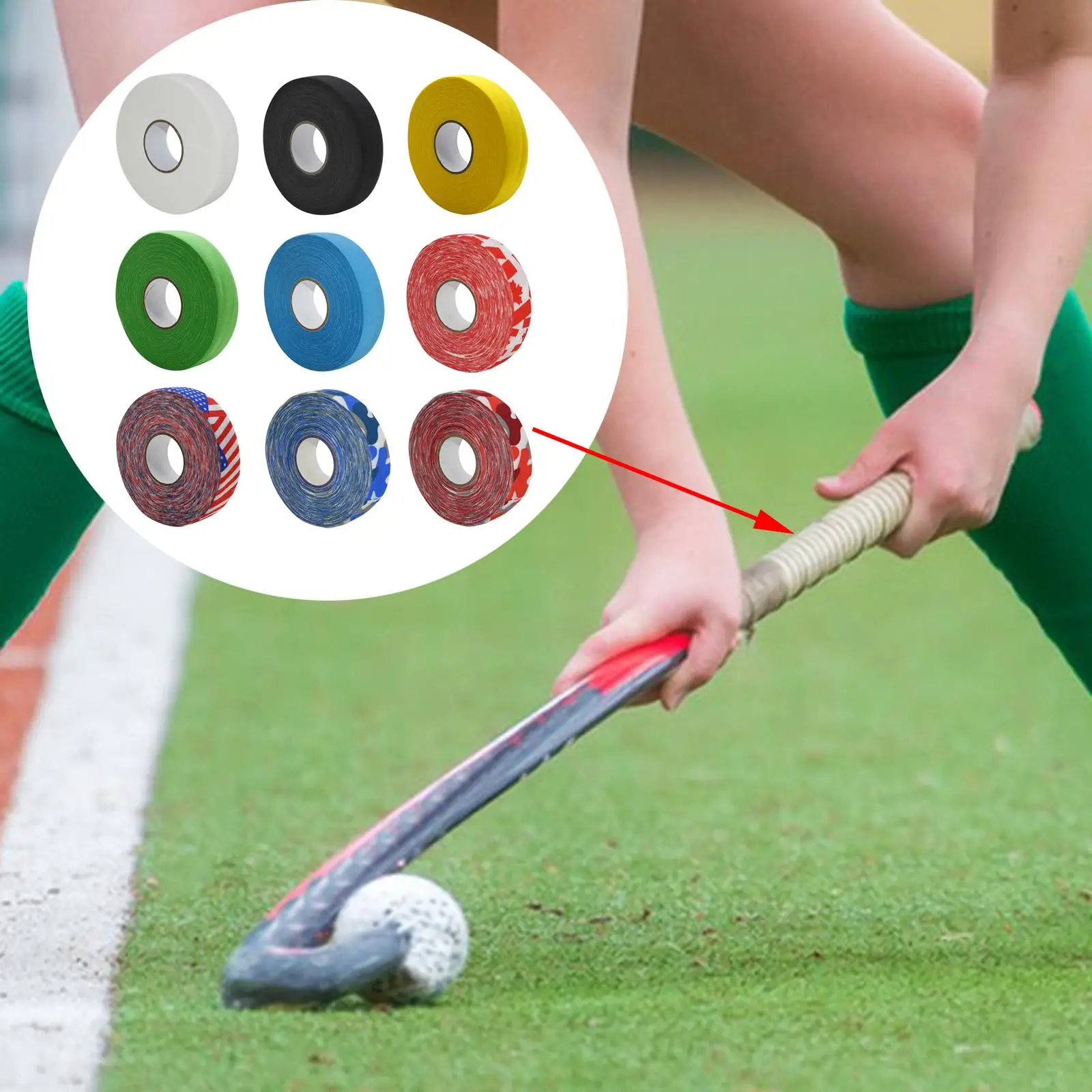 Colorful Hockey Cloth Tape for Sports Gear 3 Colorful Hockey Cloth Tape for Sports Gear - Image 3