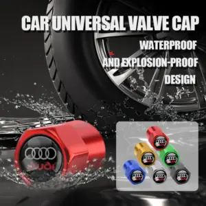 Red Aluminum Tire Valve Cap for Cars, Bikes & Motorcycles 13 S6065f025a61a420e90b6e923c6d585a5P