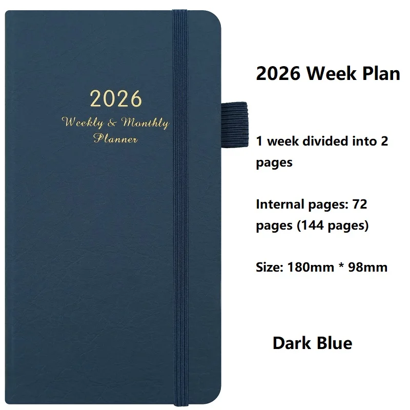 Elegant 2026 Weekly & Monthly Planner in PU Leather 10 Elegant 2026 Weekly & Monthly Planner in PU Leather - Image 10