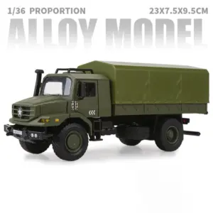 1:36 Military Truck Transporter Diecast Model 13 S61a54885d9b142eb91802d895d0a8159w