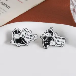 Vintage Cartoon-Cat Patch in Light Green or Grey 12 S61de0478906645edbe6da0adf9c3043dG