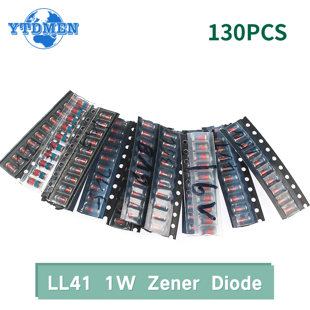 130-Piece LL41 1W SMD Zener Diodes Kit 3 130-Piece LL41 1W SMD Zener Diodes Kit - Image 3
