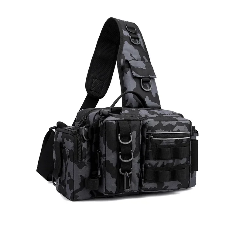 Camouflage Outdoor Tackle Bag with Multiple Compartments 10 Camouflage Outdoor Tackle Bag with Multiple Compartments - Image 10