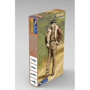Gecko Models 16GM0025 1/16 WWII Monty Military Figure Assembly Model Kit