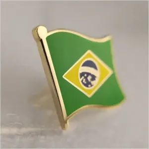Brazil Flag Badge with Vintage Charm 10 S639f6ae35f494d989fab756cb89efa5by