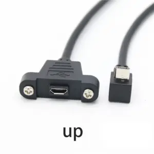 90° Micro USB Extension Cable for Industrial Use 11 S64cf727b01d44bdba8a31c68b7d314b5P