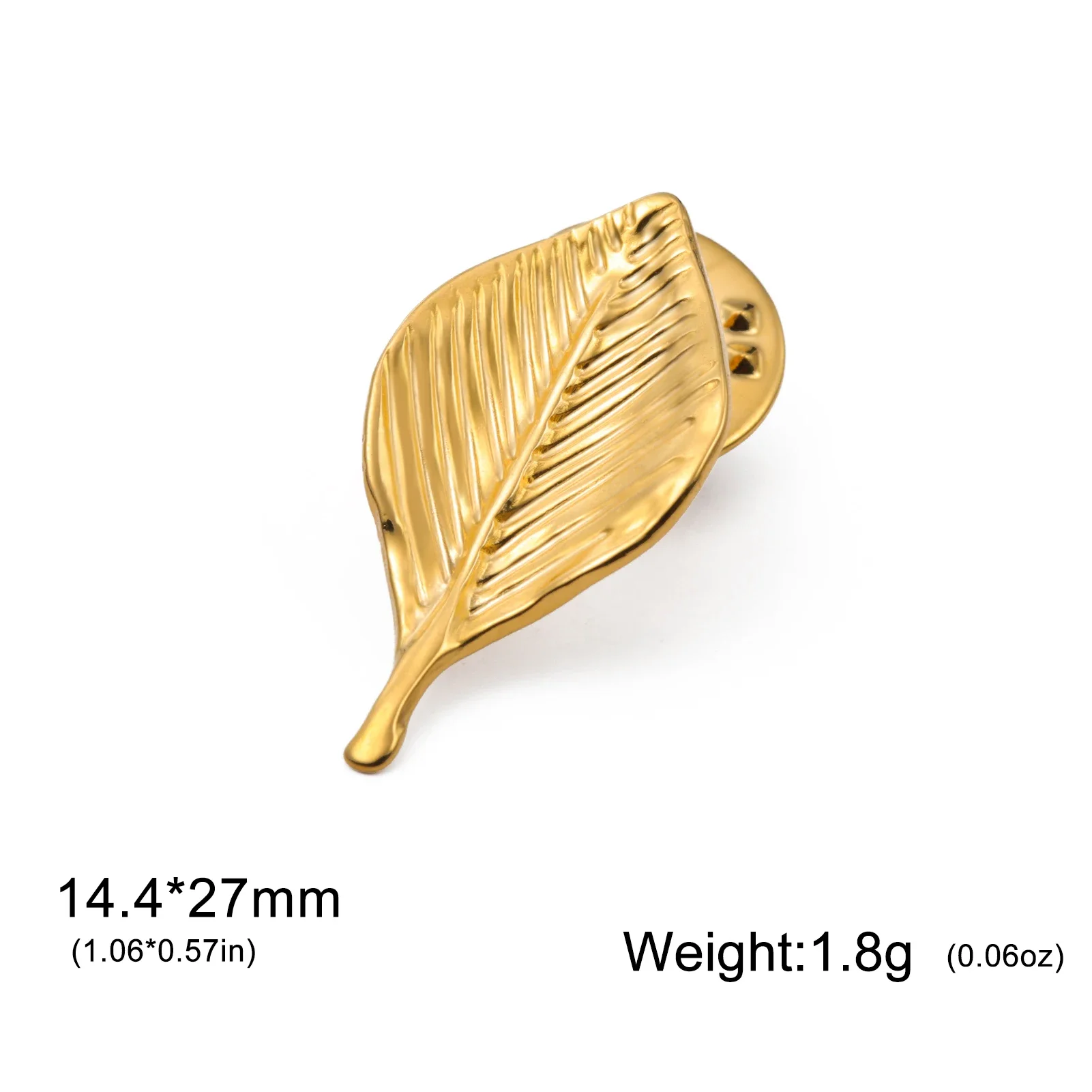 Stainless Steel Leaf Brooch for Women 7 Stainless Steel Leaf Brooch for Women - Image 7