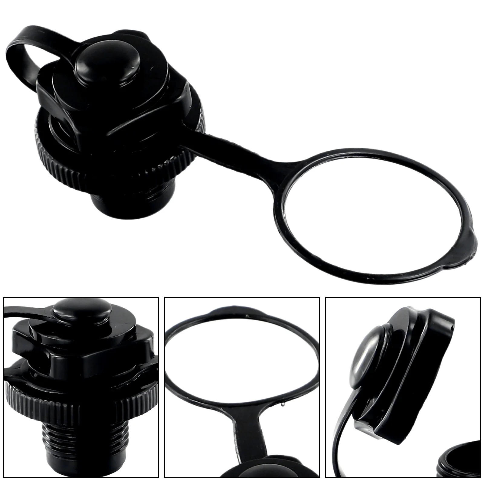 Black Plastic Inflation Valve for Boats and Inflatables 3 Black Plastic Inflation Valve for Boats and Inflatables - Image 3