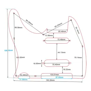 Vibrant Blue Pickguard for Left-Handed Nashville SS Tele 15 S66641930e5674d0da6bf426df2c65cecv