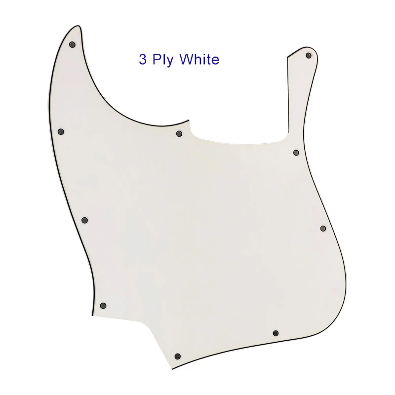 Left-Handed 5-String Jazz Bass Pickguard Vintage Yellow 3 Left-Handed 5-String Jazz Bass Pickguard Vintage Yellow - Image 3