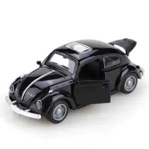 Vintage Volkswagen Beetle Die-Cast Pullback Toy Car 15 S675abf30640e4fc988c42600adc187c3n