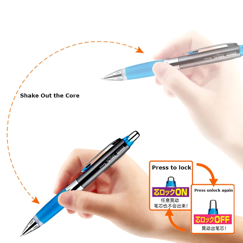 Uni M5-618GG Gel Mechanical Pencil in Vibrant Colors 3 Uni M5-618GG Gel Mechanical Pencil in Vibrant Colors - Image 3