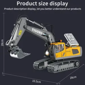 1:20 Scale RC Excavator with 12-Channel Control 15 S685346286ffe4d01addc118dd3e60eae2