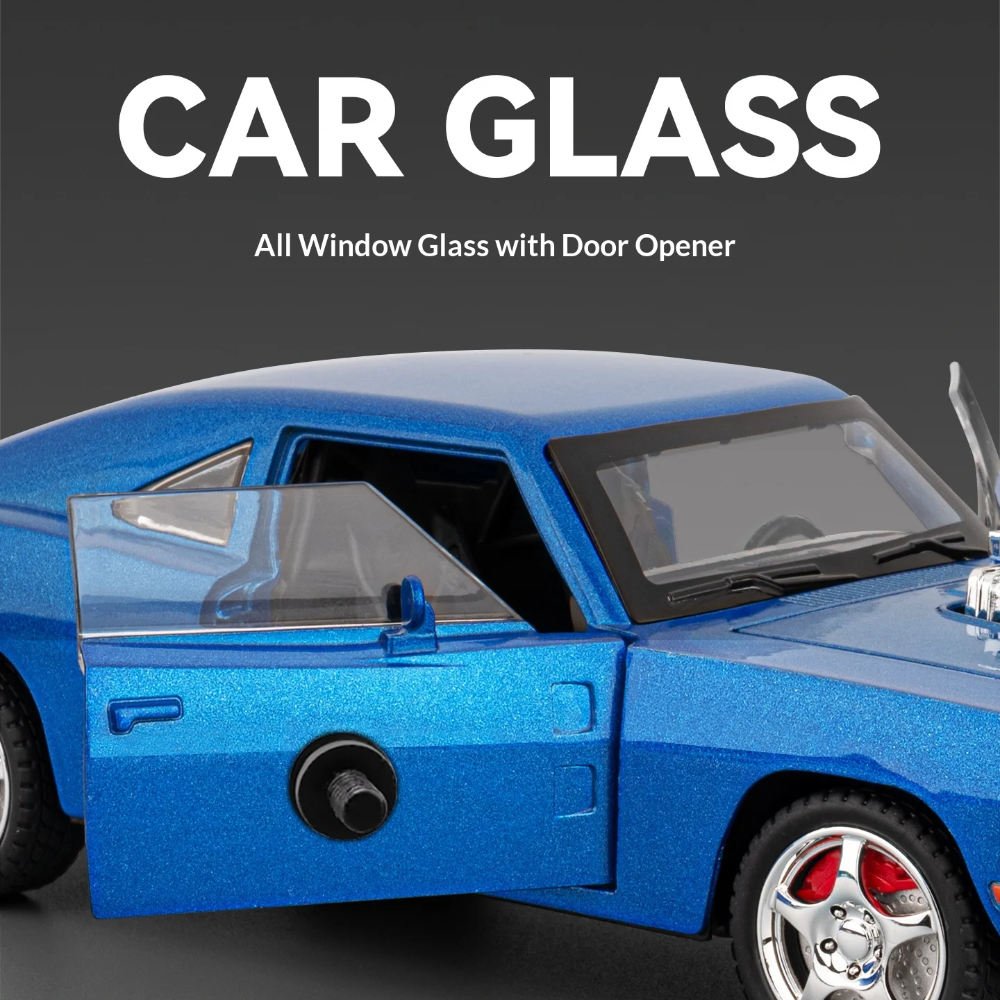 1/24 Alloy War Horse Car Model in Black 6 1/24 Alloy War Horse Car Model in Black - Image 6