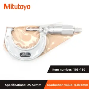Mitutoyo 0-50mm Outside Micrometer, Stainless Steel 16 S68891ff2d8664920a58c27a6bff024589