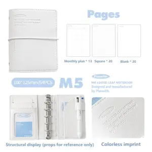 Minimalist Blue Mini Notebook by Planwith 16 S6a3787dca4fb4cffadc9cadeacc96da59