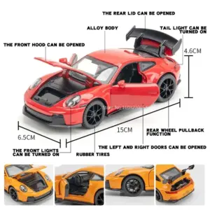 Diecast Alloy Porsche 911 Martini GT3 Model 12 S6c0ce1b2f3104efdb8b818f8d5c7e5afx