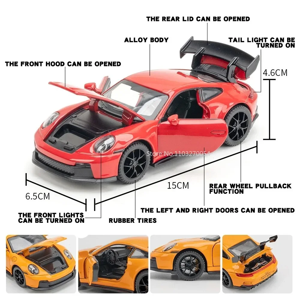 Diecast Alloy Porsche 911 Martini GT3 Model 3 Diecast Alloy Porsche 911 Martini GT3 Model - Image 3