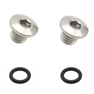 Vibrant Titanium Bicycle Bleed Screws, M5x5-8 14 S6db4be2129ac4935b8d05f633191aa38y