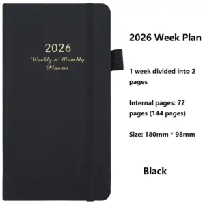 Elegant 2026 Weekly & Monthly Planner in PU Leather 16 S6dcfebea620e42da95baff3102223b2a3