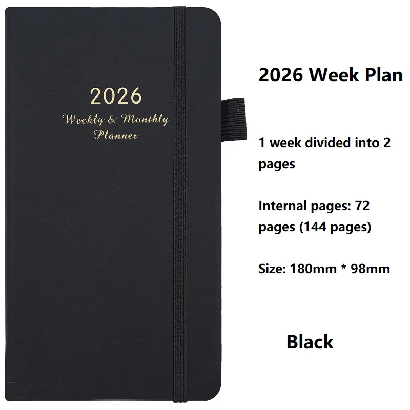 Elegant 2026 Weekly & Monthly Planner in PU Leather 7 Elegant 2026 Weekly & Monthly Planner in PU Leather - Image 7