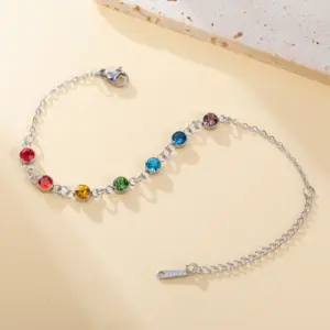 Stainless Steel Chakra Charm Bracelet for Women 11 S6ede4c3448de4b2a9deba932121961c0U