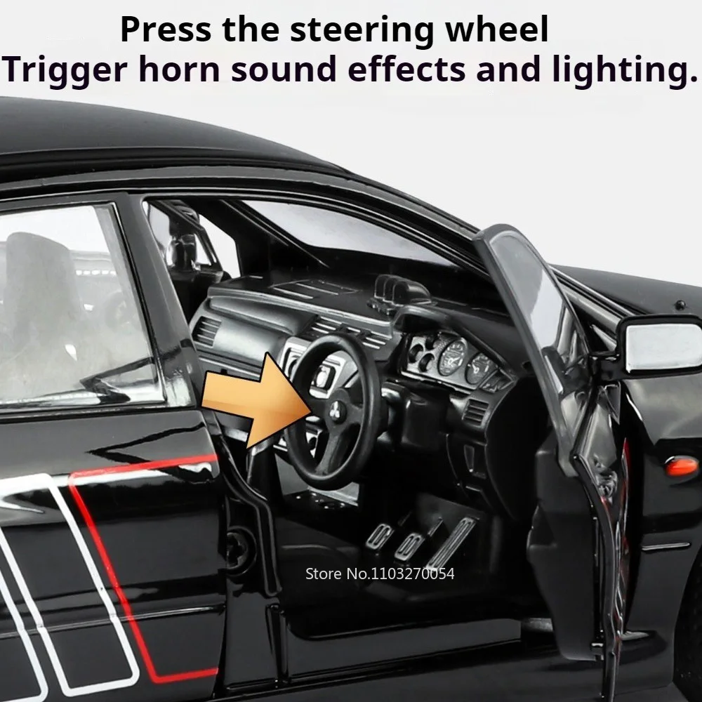 Miniature Mitsubishi EVO9 Car Model 1:24 Scale 5 Miniature Mitsubishi EVO9 Car Model 1:24 Scale - Image 5