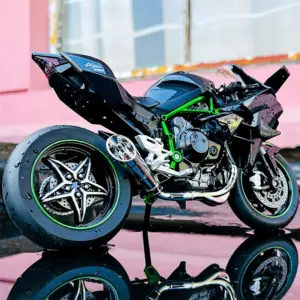 Kawasaki H2R 1:9 Diecast Motorcycle Model 11 S70a46d87abcc4f098a0521313c62273am
