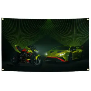 Vibrant Lamborghini Huracan Race Banner 3x5 ft 15 S714895f0877d4382a1e65c98acd206c0i