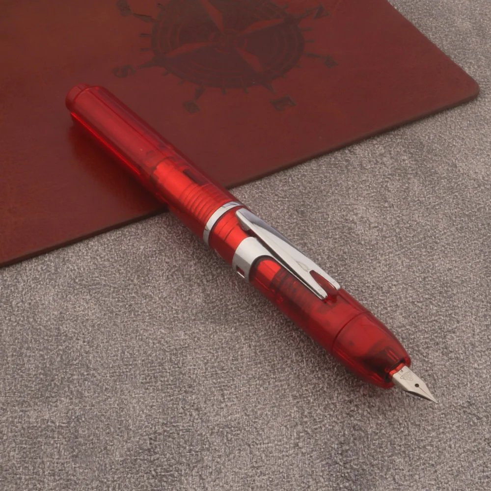 Transparent Plastic Fountain Pen with Metal Nib 7 Transparent Plastic Fountain Pen with Metal Nib - Image 7