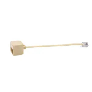 Neutral Beige RJ11 Splitter and Adapter 8 S731c1f6fa8ae461ca58e511ce403aaeew