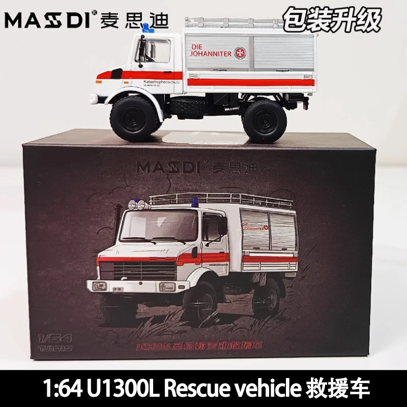 Unimog U1300L Rescue RV Diecast Model 1/64 5 Unimog U1300L Rescue RV Diecast Model 1/64 - Image 5