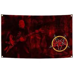Thrash Metal Slayer Wall Flag 90x150cm 15 S74ba376b0525403f972d1a0e7e0997fcZ