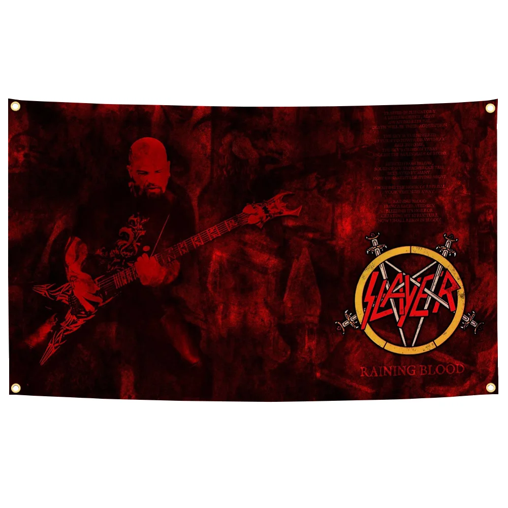 Thrash Metal Slayer Wall Flag 90x150cm 6 Thrash Metal Slayer Wall Flag 90x150cm - Image 6