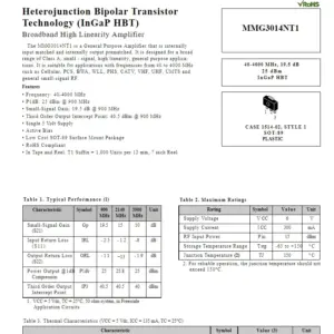 Freescale MMG3014NT1 RF Power Amplifier Set 3 S74dab0cb586f497c97e9cc23cb620eabK