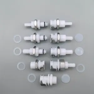 Plastic Quick Connector for Milk Tea Machines 5/16 & 3/8 inch 10 S74f02bc376c44b3695227f15db5cd61eo