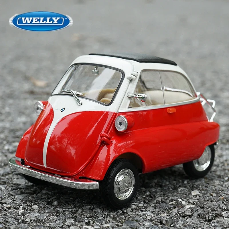 WELLY 1:18 BMW Isetta Alloy Car Model 2 WELLY 1:18 BMW Isetta Alloy Car Model - Image 2