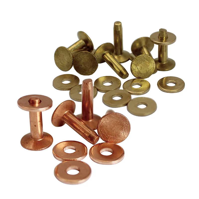Copper and Brass Leather Rivet Set (10 Pcs) 6 Copper and Brass Leather Rivet Set (10 Pcs) - Image 6