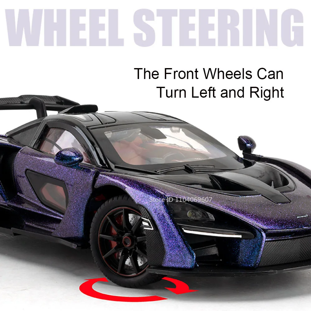 1:24 Scale McLaren Senna Model Car with Sound 3 1:24 Scale McLaren Senna Model Car with Sound - Image 3