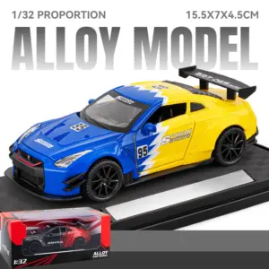 Vivid Yellow Nissan GTR R35 Diecast Model 19 S77c58c8c322e4222abf9bdc8b18a6e5fT