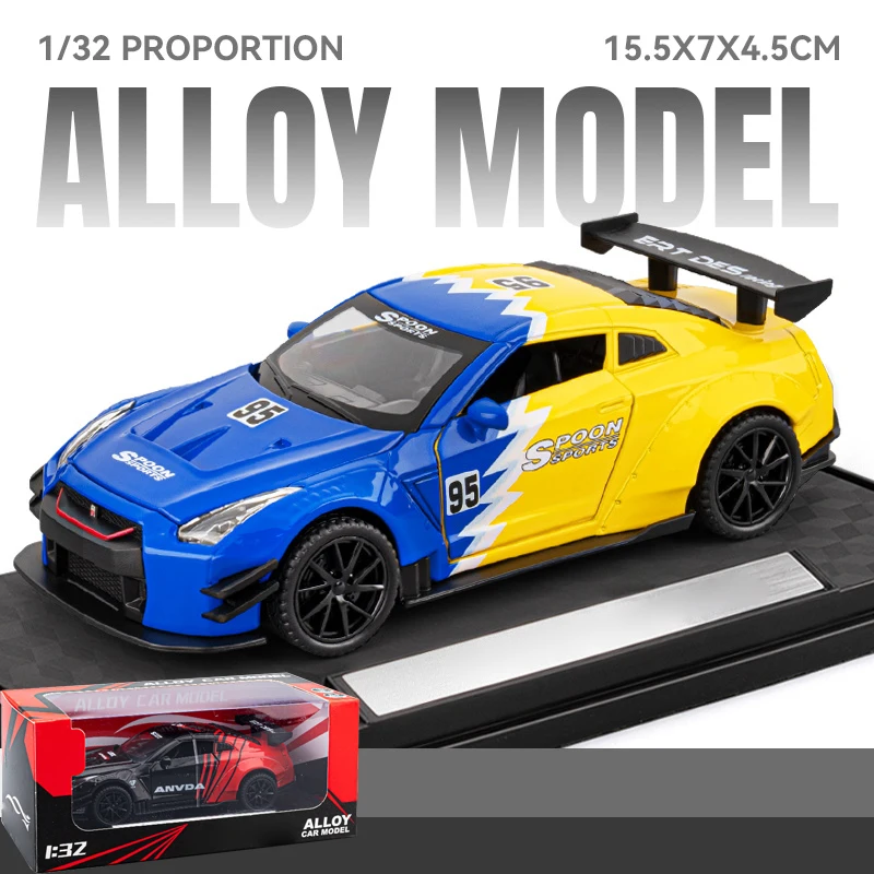 Vivid Yellow Nissan GTR R35 Diecast Model 10 Vivid Yellow Nissan GTR R35 Diecast Model - Image 10