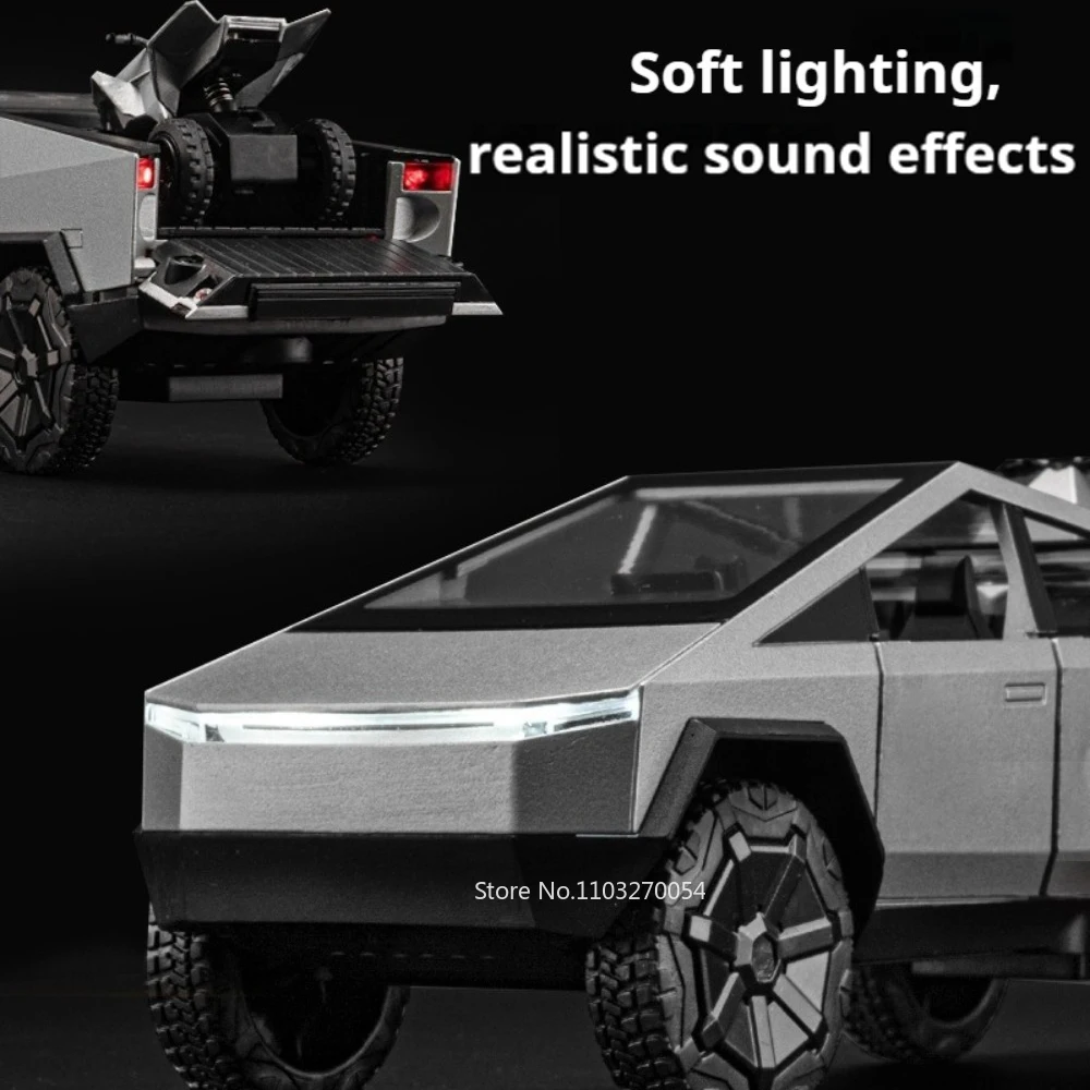 Futuristic 1/32 Diecast Pickup Truck Model 6 Futuristic 1/32 Diecast Pickup Truck Model - Image 6