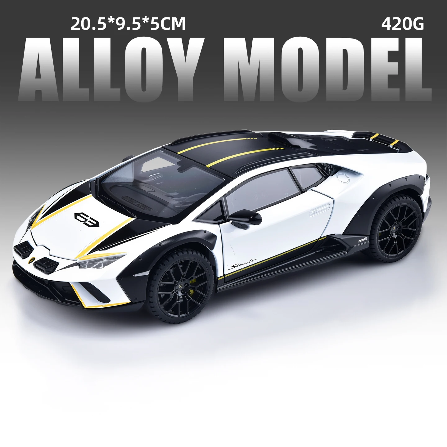 1:24 Lamborghini Huracan Sterrato Scale Diecast Model 8 1:24 Lamborghini Huracan Sterrato Scale Diecast Model - Image 8