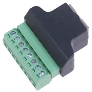 RJ45 to Screw Terminal Adapter for CCTV Systems 8 S782e09fb3f97428e878a15781df0e746m