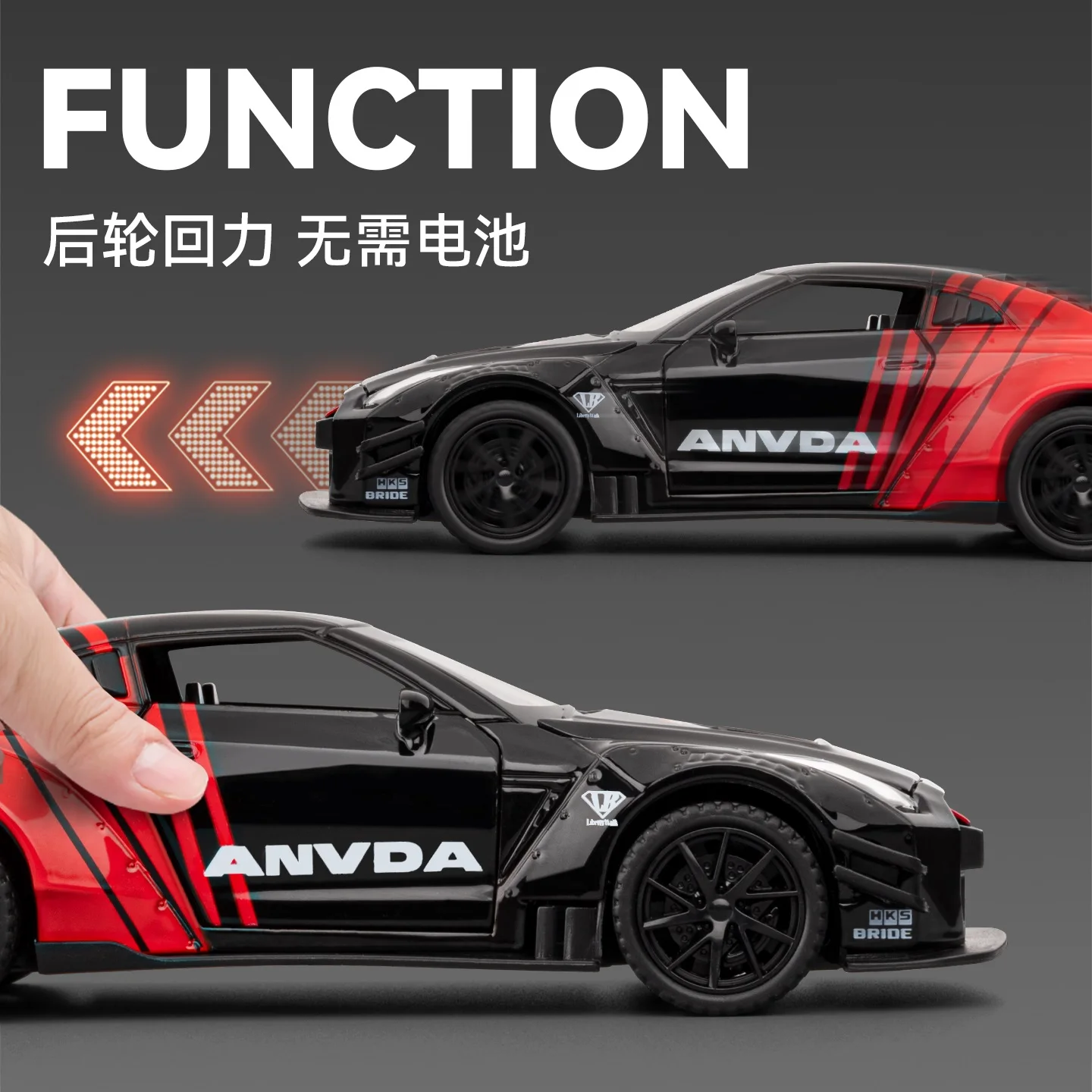 Vivid Yellow Nissan GTR R35 Diecast Model 5 Vivid Yellow Nissan GTR R35 Diecast Model - Image 5