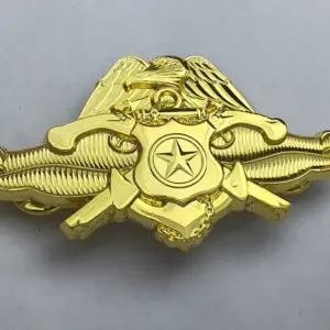 Gold US Navy Master/Officer Badge 10 S79a35811318740748faffed53d0e002f7