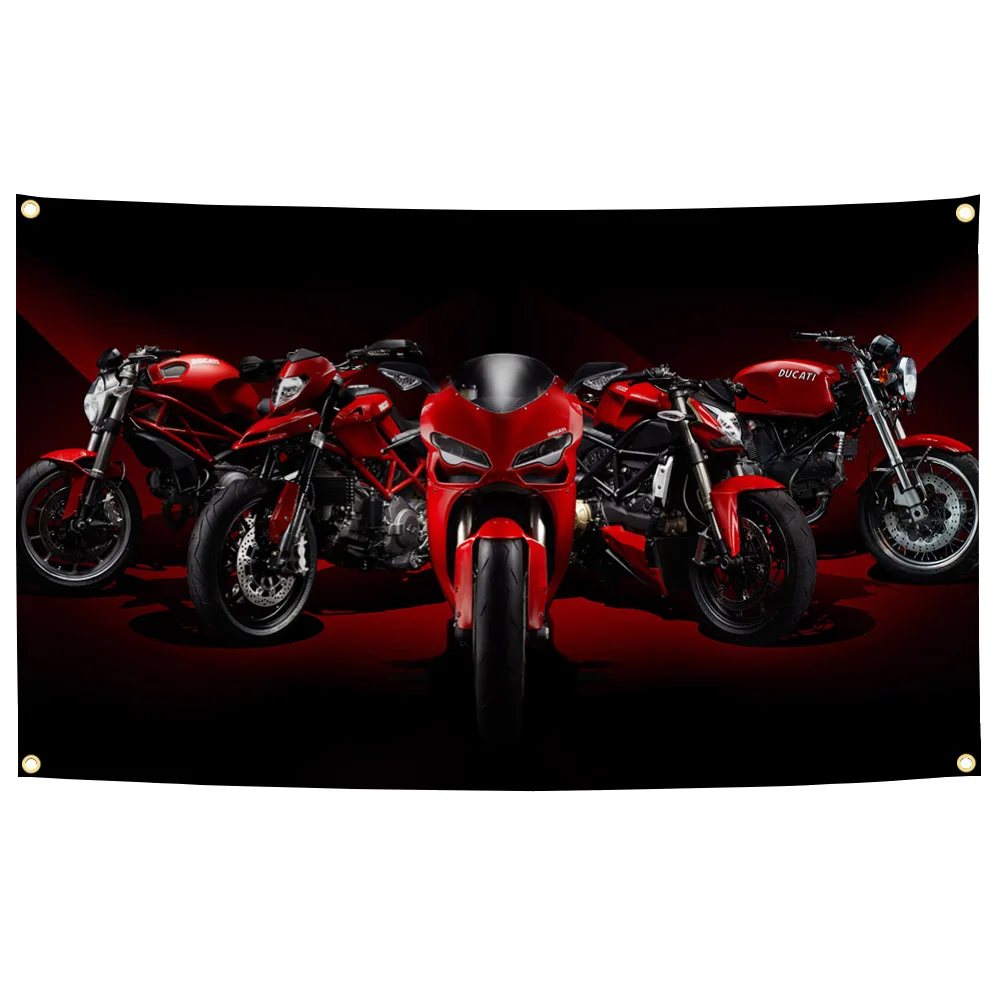 Ducati 90x150cm Motorcycle Wall Flag 3 Ducati 90x150cm Motorcycle Wall Flag - Image 3
