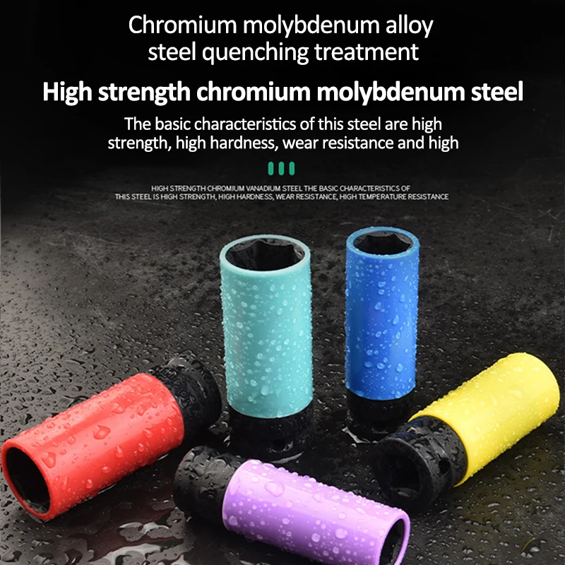 Automotive Impact Socket Set 15-22mm Durable Steel 4 Automotive Impact Socket Set 15-22mm Durable Steel - Image 4