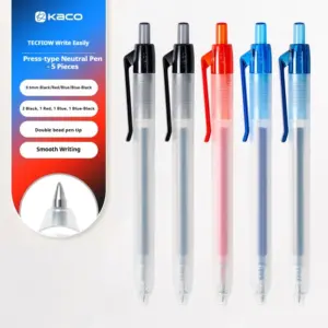 Retractable Gel Pen with 0.5mm Tip